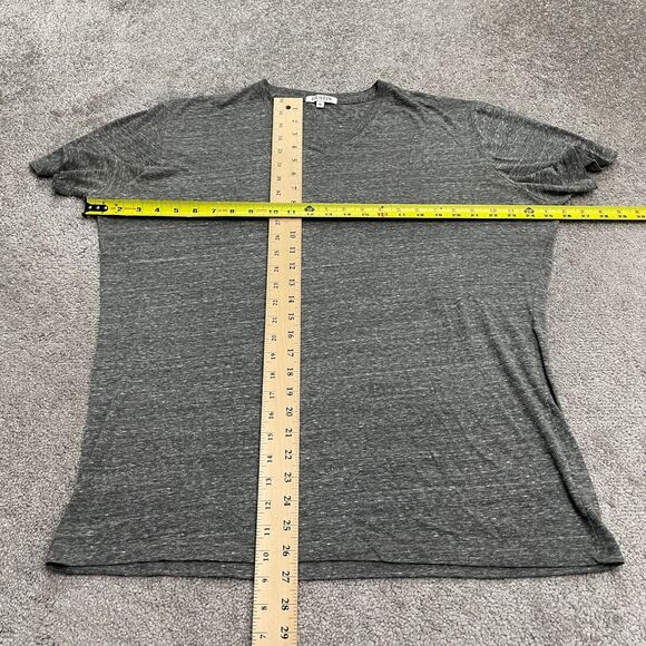 Gustin Basic T-Shirt Mens XL Hrather Gray V-Neck Short Sleeve Essential Tee Top - Picture 9 of 12